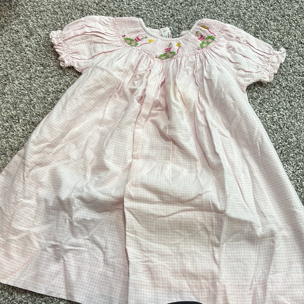 Turtle smocked dress